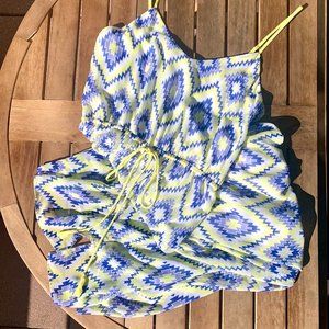 Dolce Vita Yellow and Blue Maxi Dress